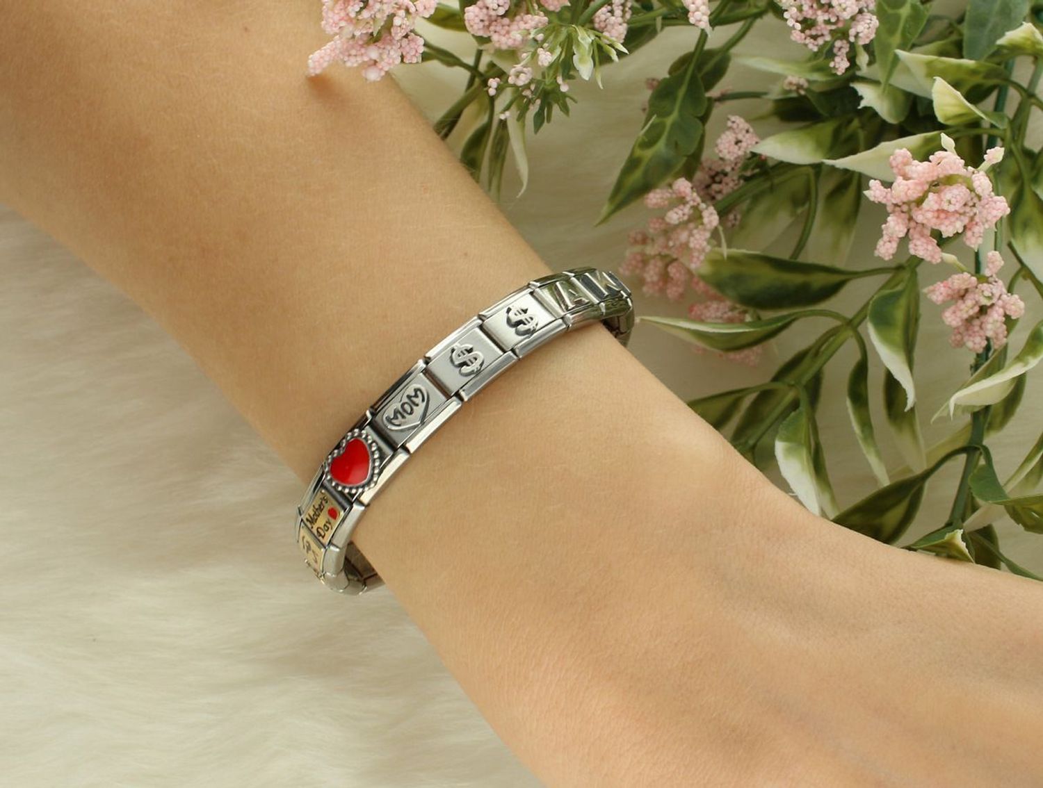 Charms  nomination Link zawieszka 925 srebro Czerwone serce 330204 39.jpg